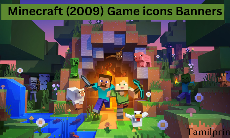 minecraft (2009) game icons banners